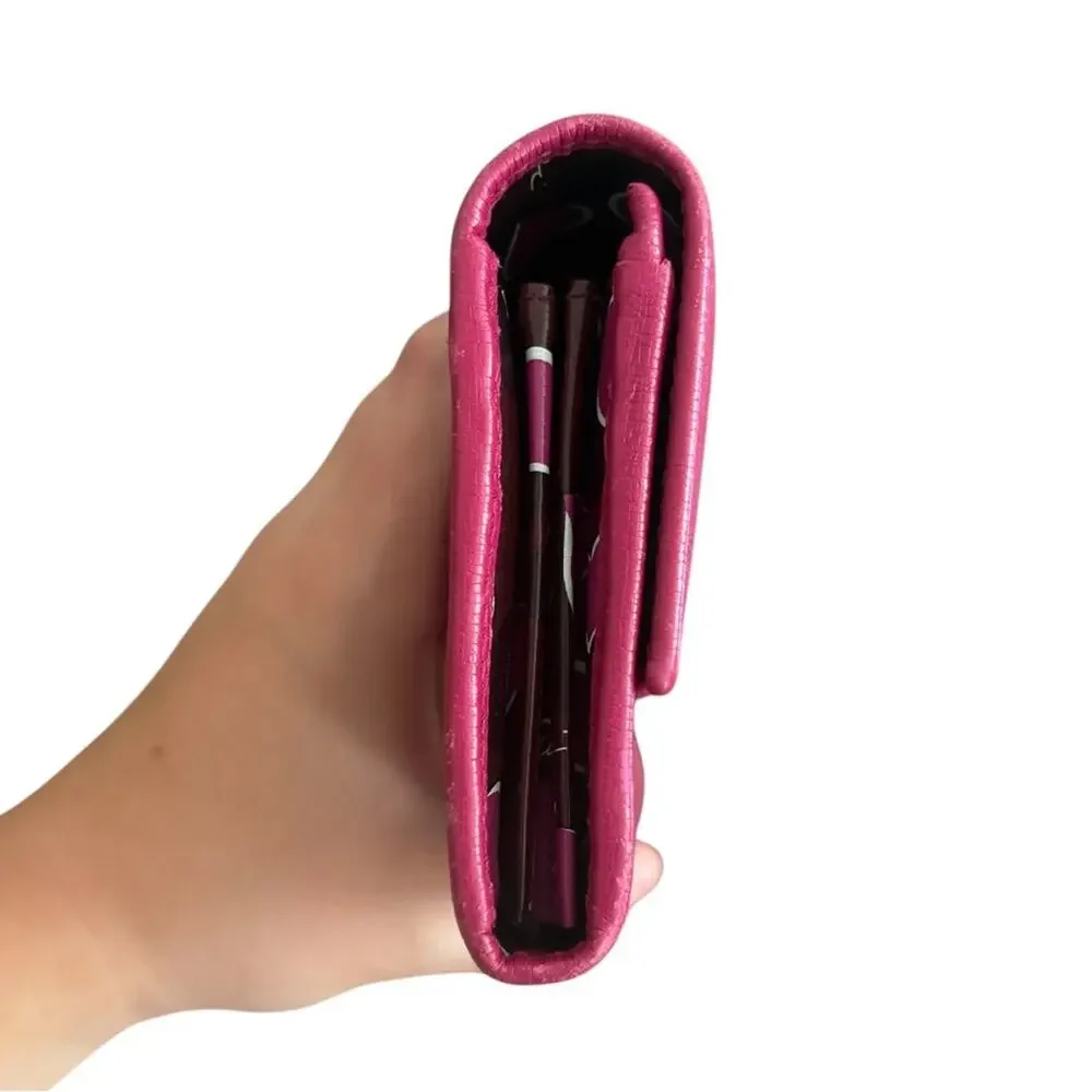 Gucci LE GG Interlocking Hearts Long Wallet in pink